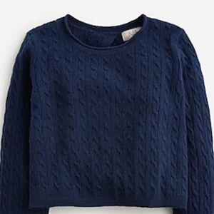 NWT J. Crew Very Limited Edition Cashmere Open Back Crop Sweater, Smalll